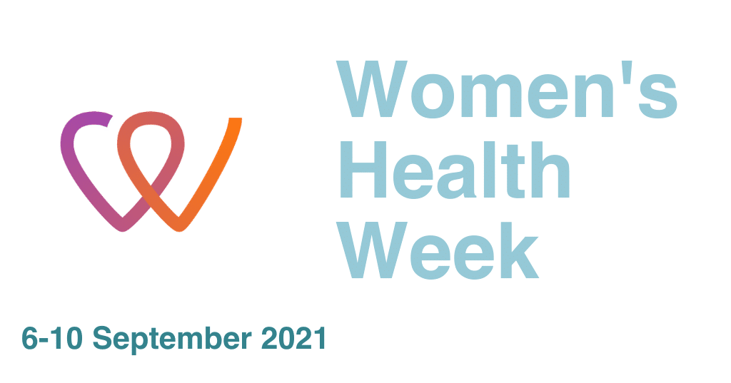 Women's health week banner 2021